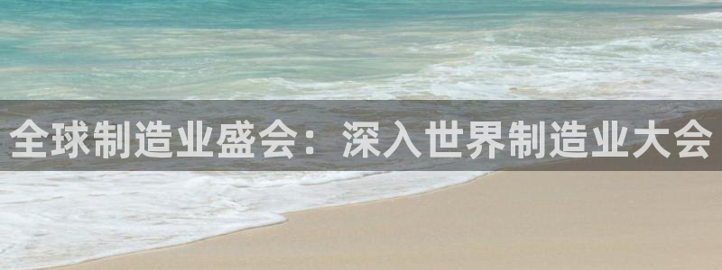 彩神v8下载app5.0：全球制造业盛会：深入世界制造业大会