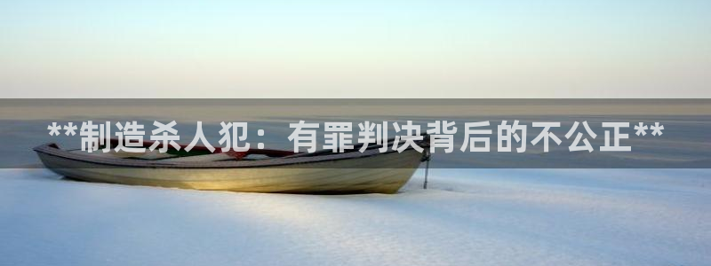 彩神v：**制造杀人犯：有罪判决背后的不公正**
