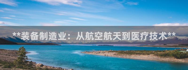 彩神v8下载app：**装备制造业：从航空航天到医疗技术**