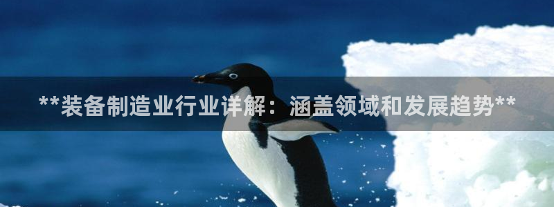 彩神怎么才能赢：**装备制造业行业详解：涵盖领域和发展趋势**