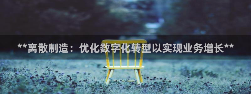 彩神v8iii：**离散制造：优化数字化转型以实现业务增长**