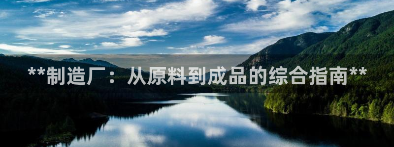 彩神v争霸有限公司：**制造厂：从原料到成品的综合指南**