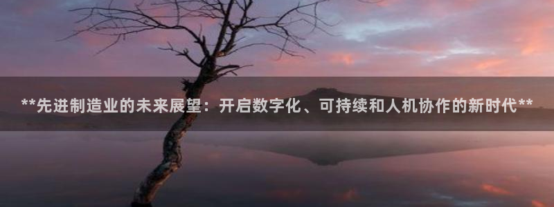 彩神v8平台正规吗知乎：**先进制造业的未来展望：开启数字化、可持续和人机协作的新时代**