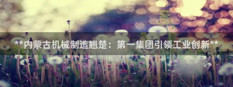彩神V集团有限公司：**内蒙古机械制造翘楚：第一集团引领工业创新**