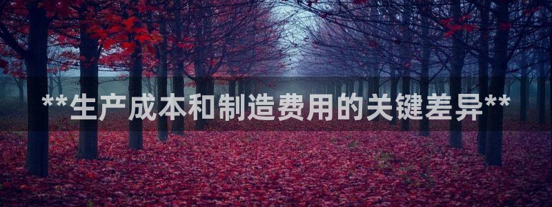 彩神输的钱是赌博还是诈骗：**生产成本和制造费用的关键差异**