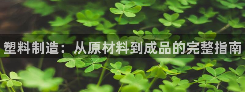彩神赢钱了吗知乎：塑料制造：从原材料到成品的完整指南