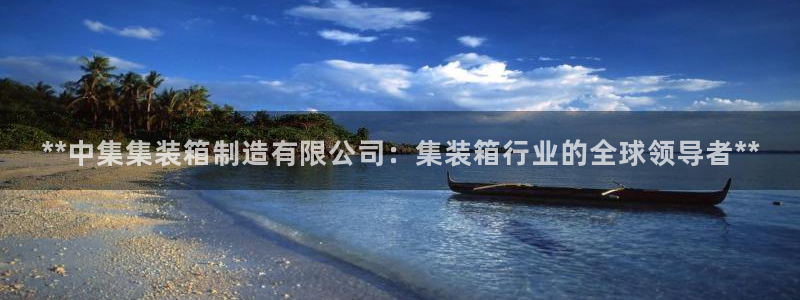 彩神官方邀请码是多少：**中集集装箱制造有限公司：集装箱行业的全球领导者**
