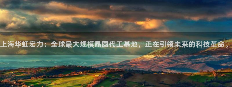 彩神赢了钱登录不上去：上海华虹宏力：全球最大规模晶圆代工基地，正在引领未来的科技革命。
